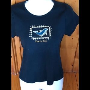 Yacht Club 100% cotton Puerto Rico Dolphin T-shirt
